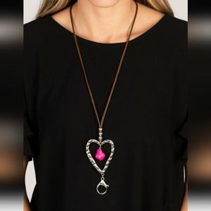 Santa Fe Sweetheart - pink - LANYARD necklace